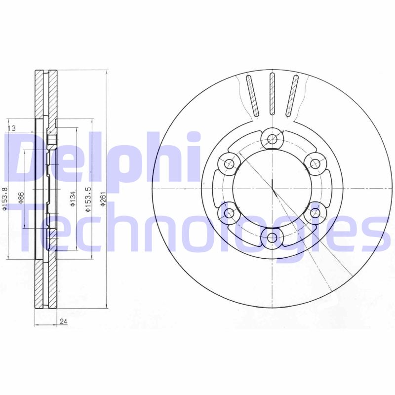 Disc frana BG4104 DELPHI