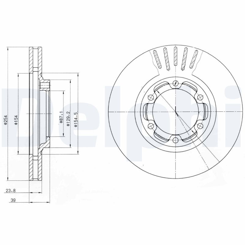 Disc frana BG4106 DELPHI