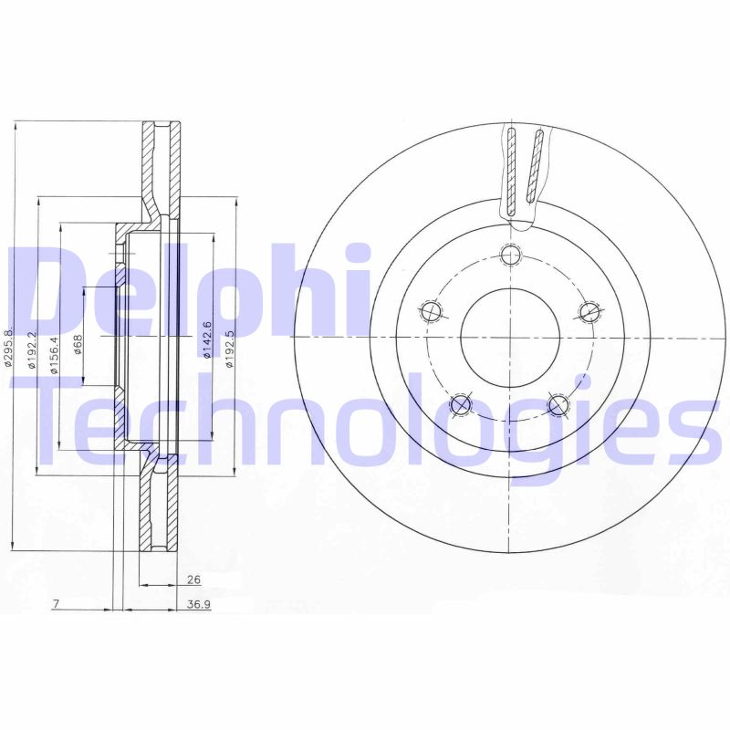 Disc frana BG4109C DELPHI