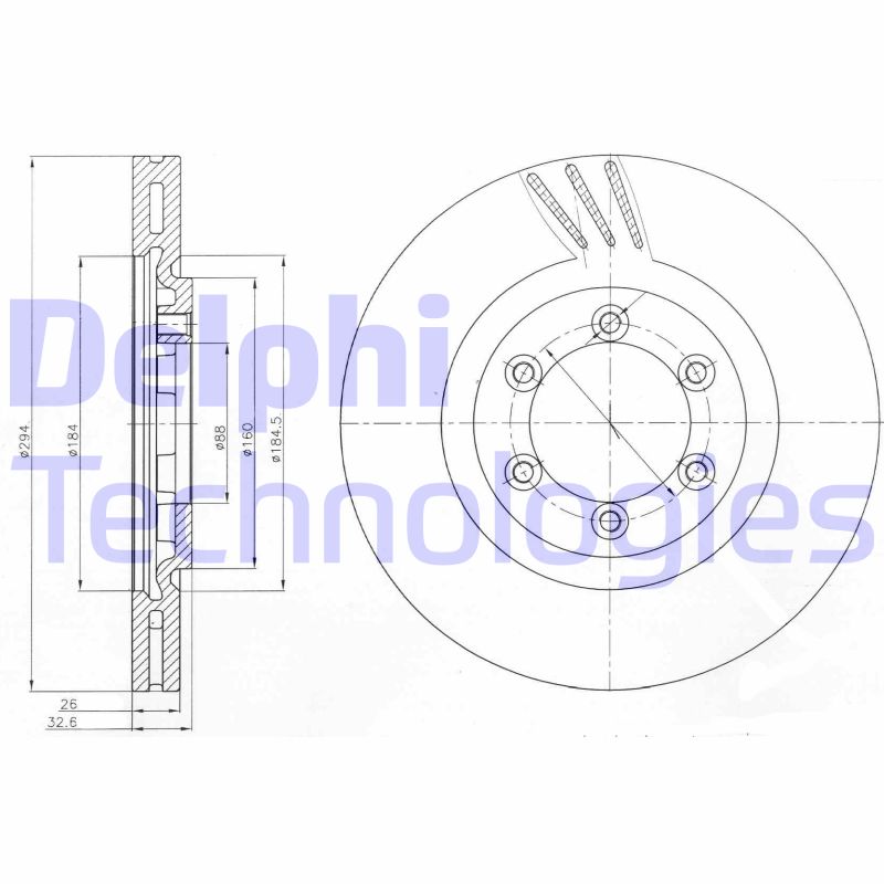 Disc frana BG4112 DELPHI