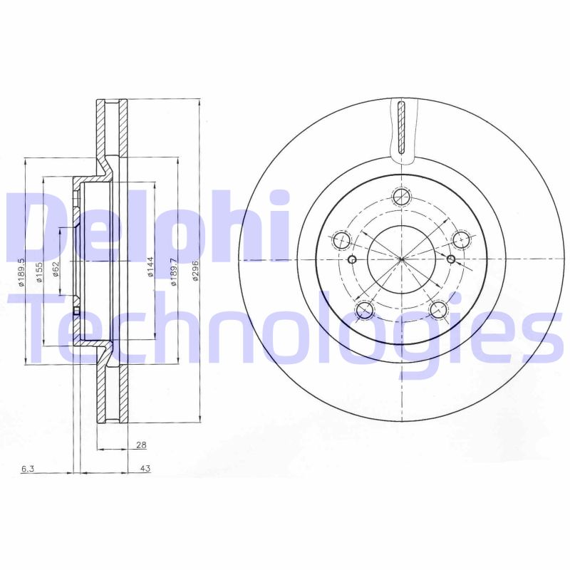 Disc frana BG4114C DELPHI