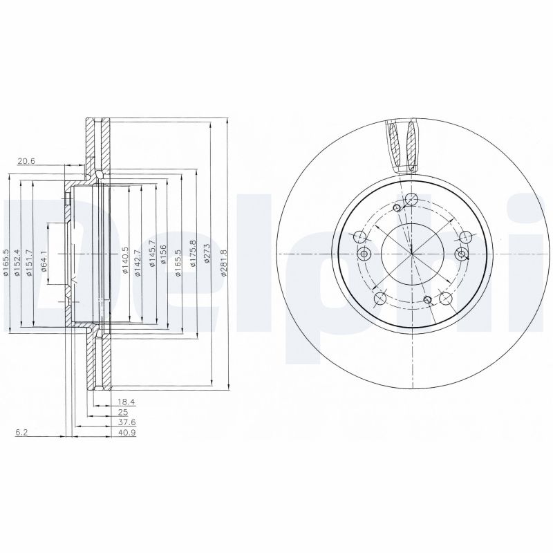 Disc frana BG4119 DELPHI