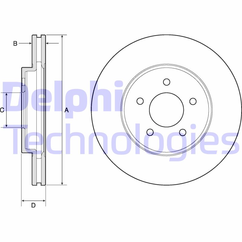 Disc frana BG4120 DELPHI