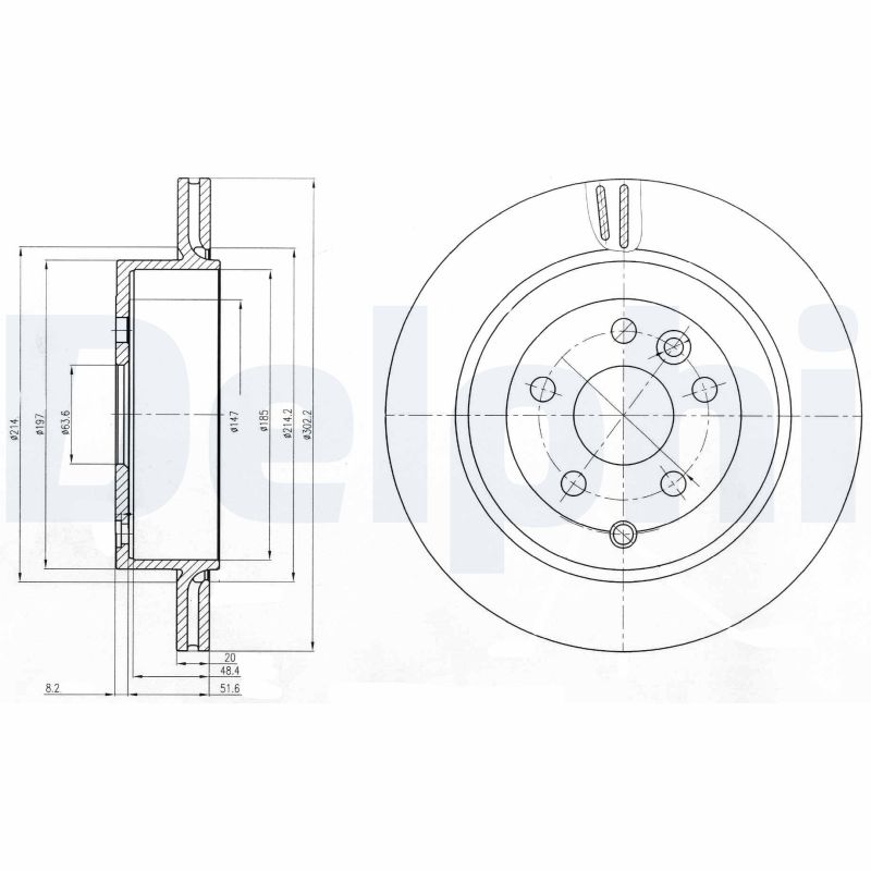 Disc frana BG4125 DELPHI