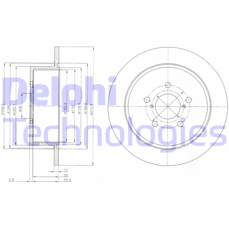 Disc frana BG4129 DELPHI