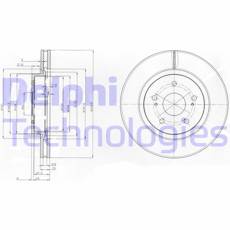 Disc frana BG4131 DELPHI