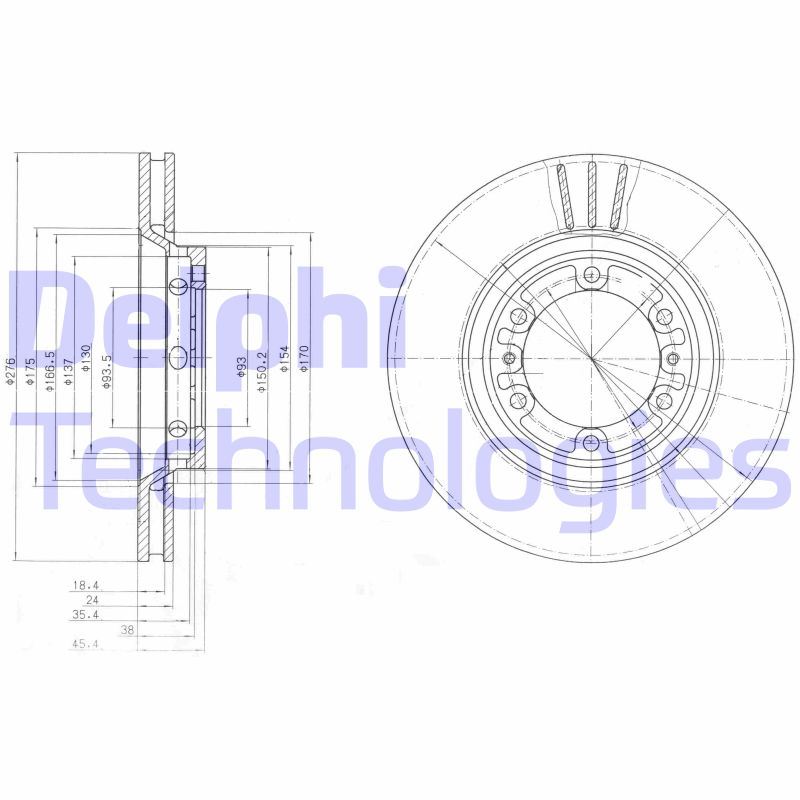 Disc frana BG4132 DELPHI