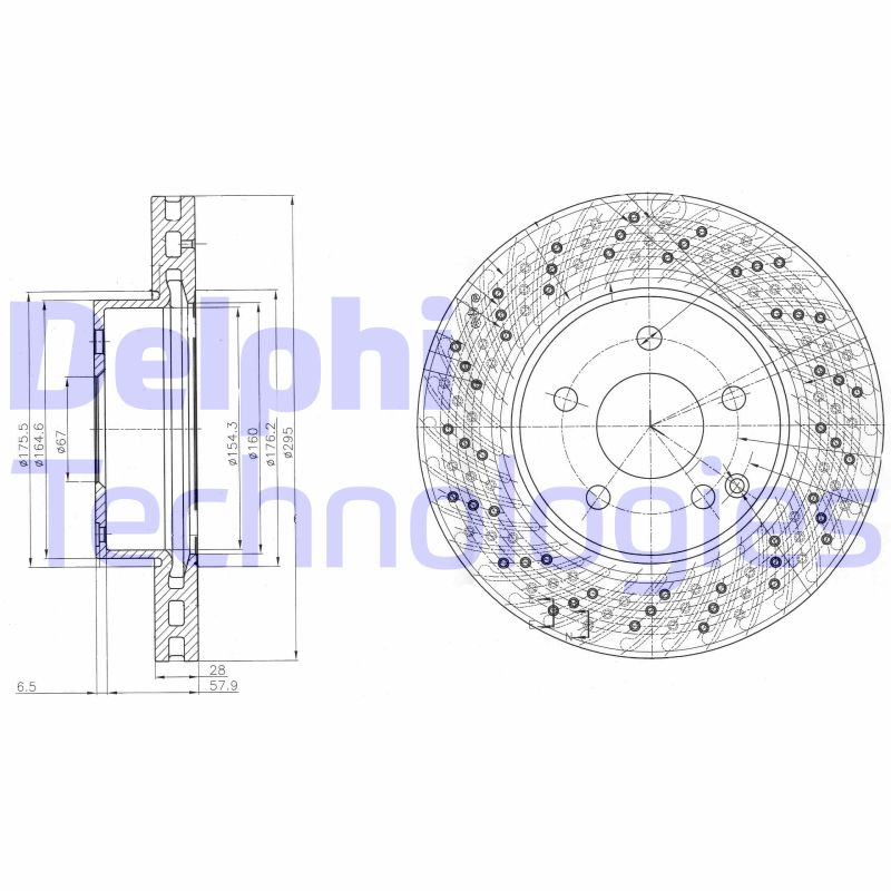 Disc frana BG4142C DELPHI