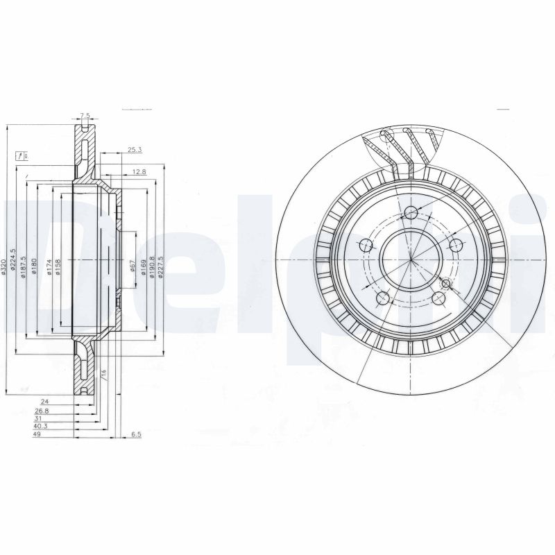 Disc frana BG4144 DELPHI