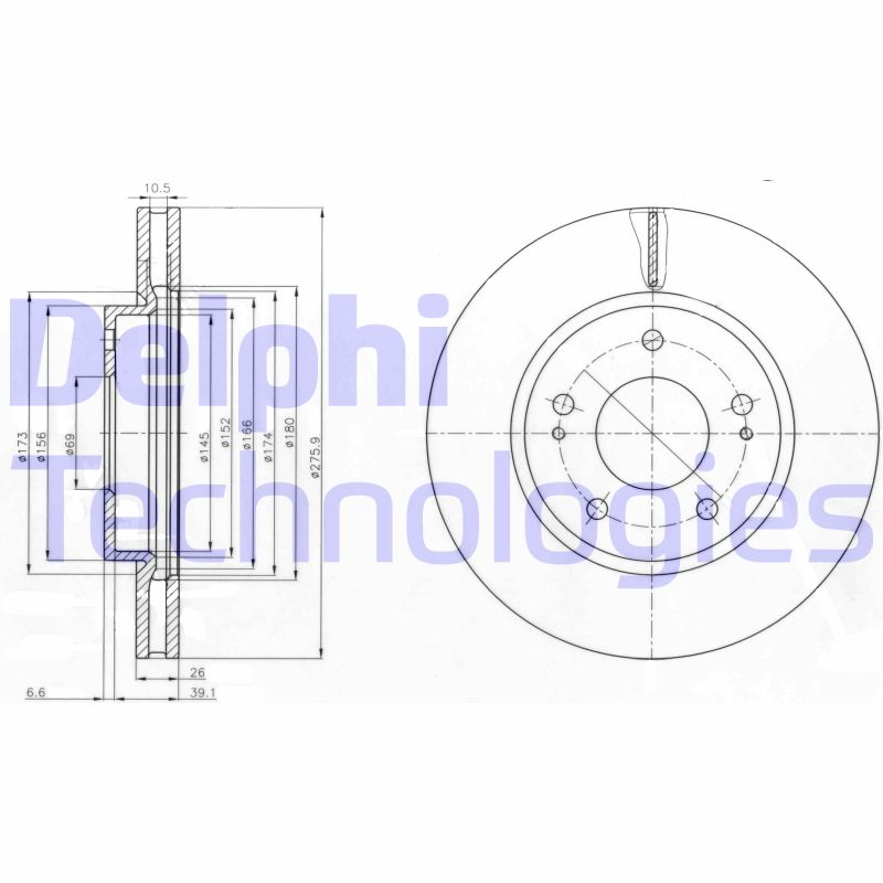 Disc frana BG4147 DELPHI