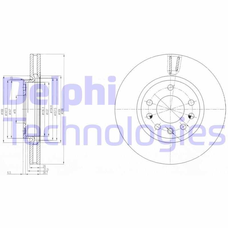 Disc frana BG4149 DELPHI