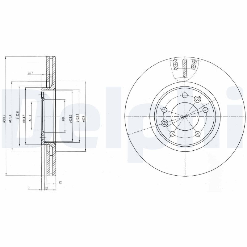 Disc frana BG4150 DELPHI