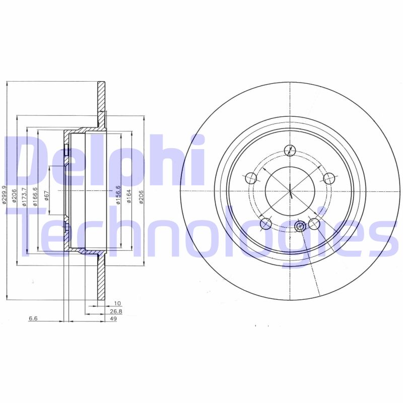 Disc frana BG4153C DELPHI