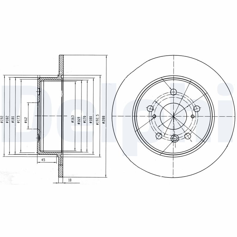 Disc frana BG4156 DELPHI