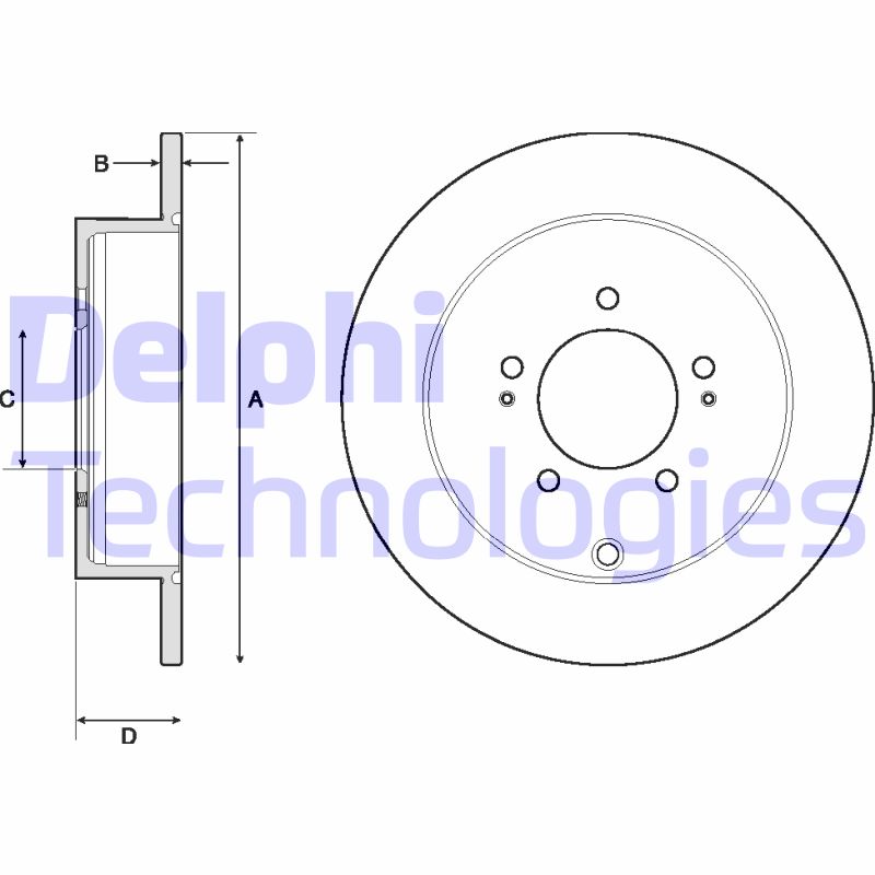 Disc frana BG4161C DELPHI