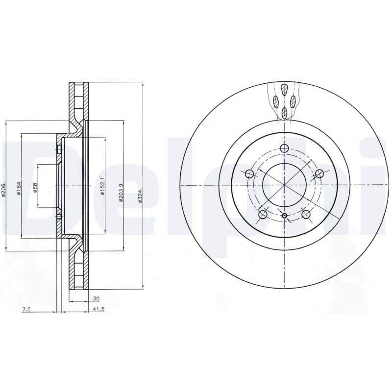 Disc frana BG4162 DELPHI