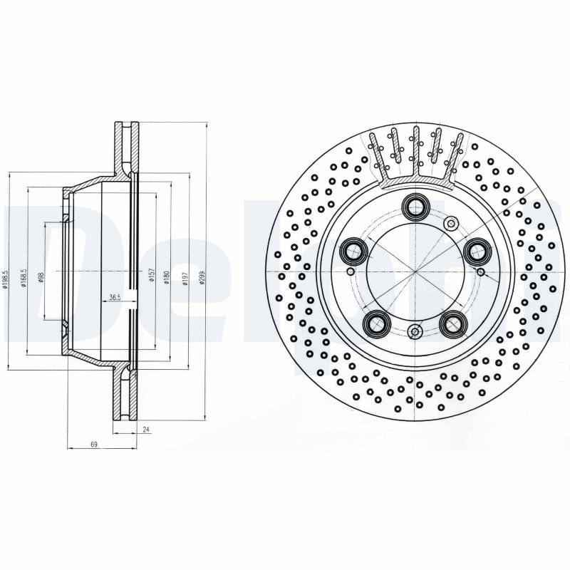 Disc frana BG4163 DELPHI
