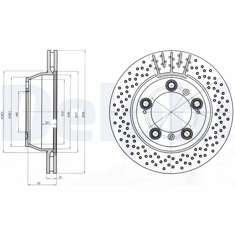 Disc frana BG4163C DELPHI
