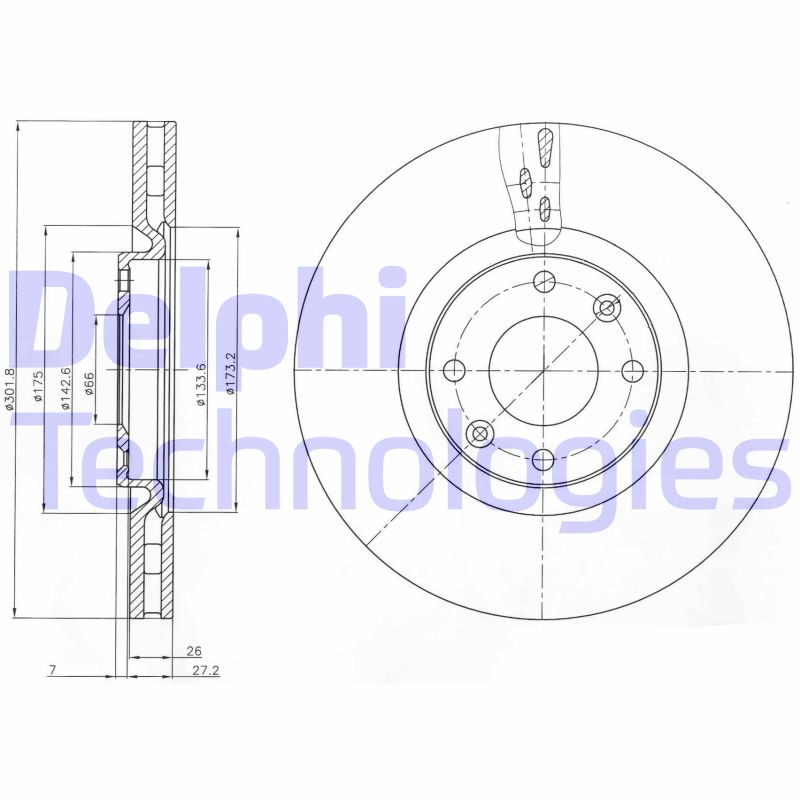 Disc frana BG4166 DELPHI