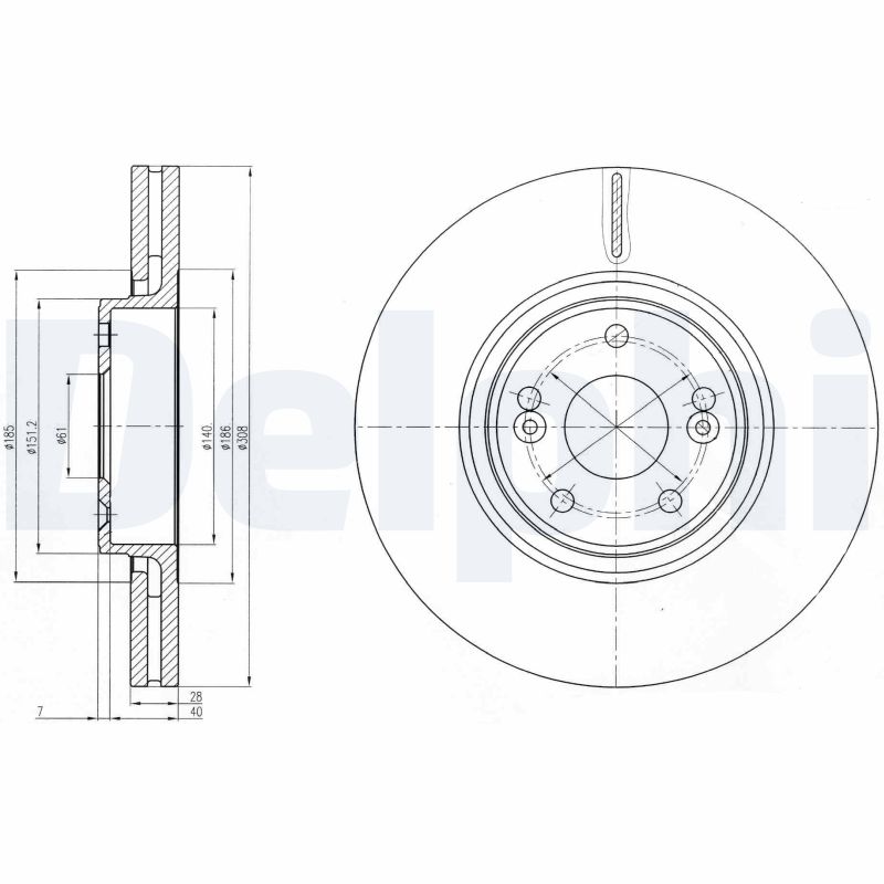 Disc frana BG4167 DELPHI