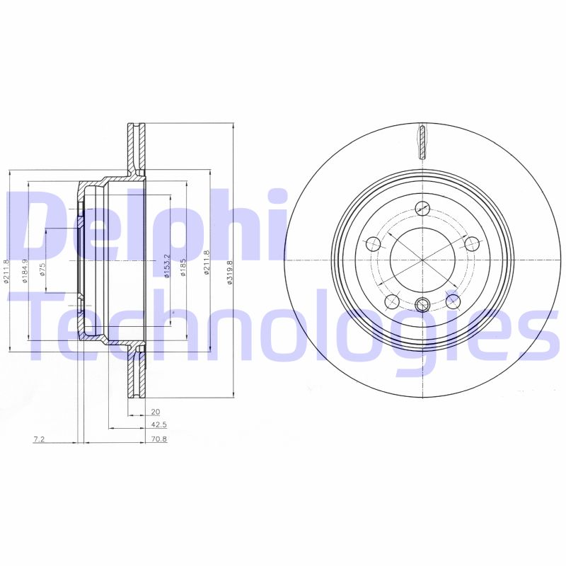 Disc frana BG4168 DELPHI