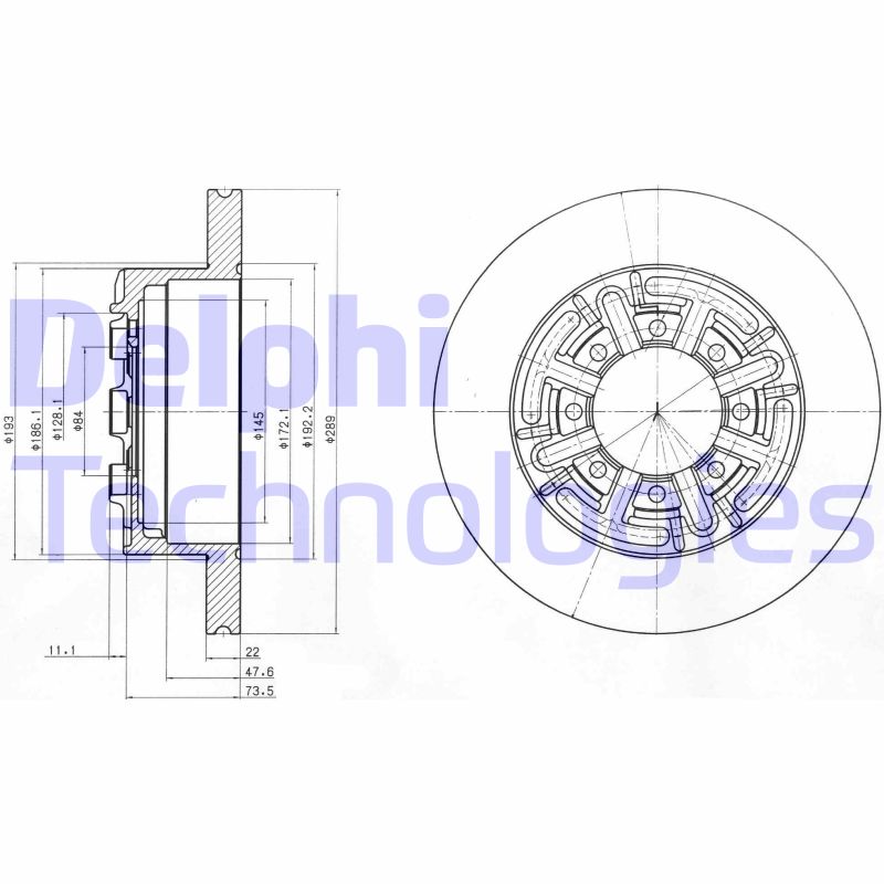 Disc frana BG4171 DELPHI