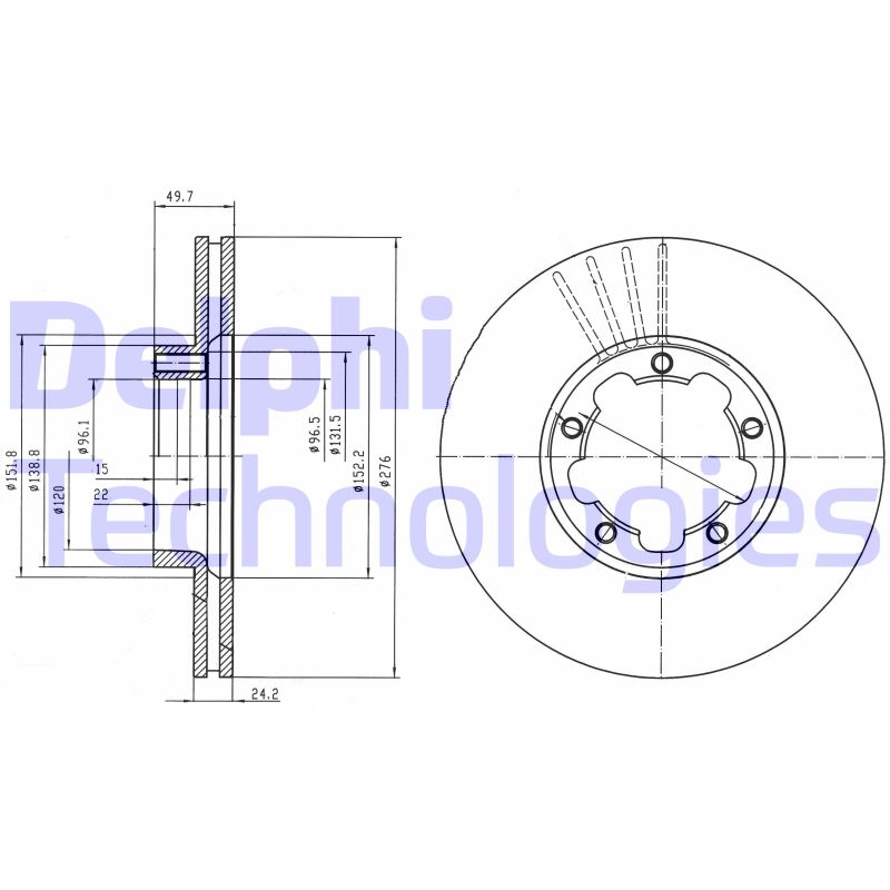 Disc frana BG4173 DELPHI