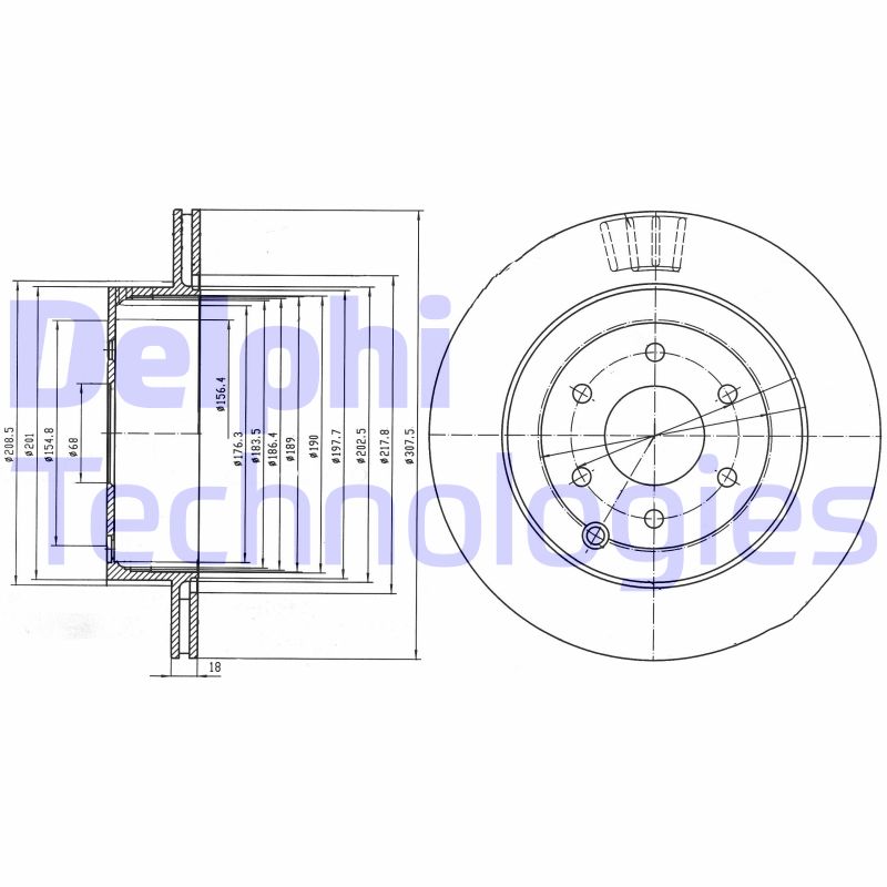 Disc frana BG4174 DELPHI