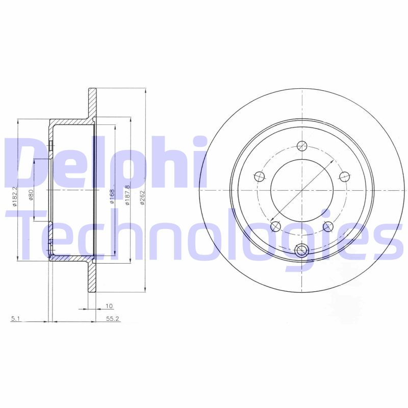 Disc frana BG4179 DELPHI