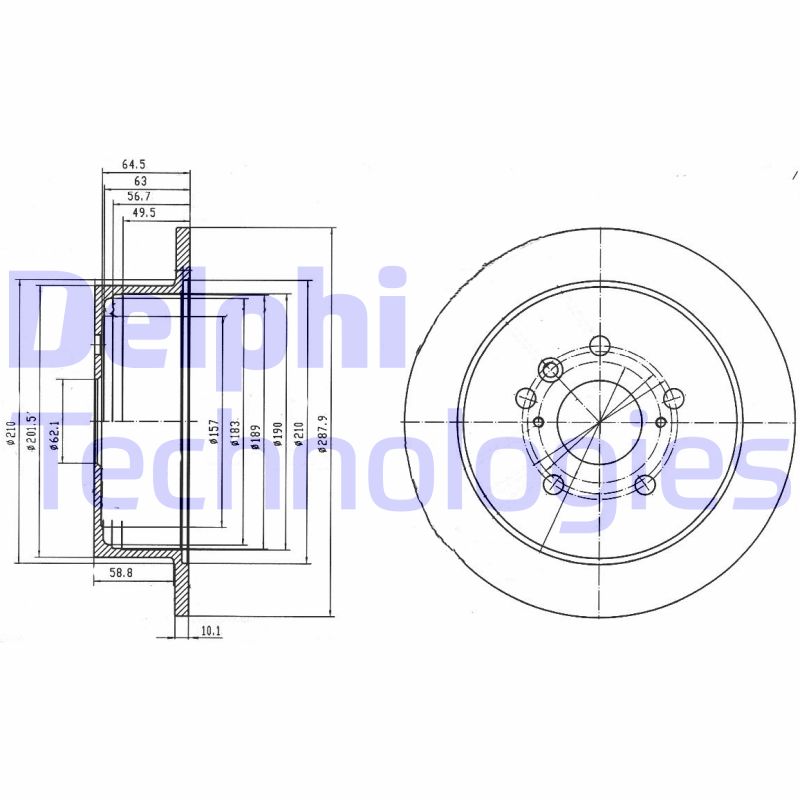 Disc frana BG4180 DELPHI