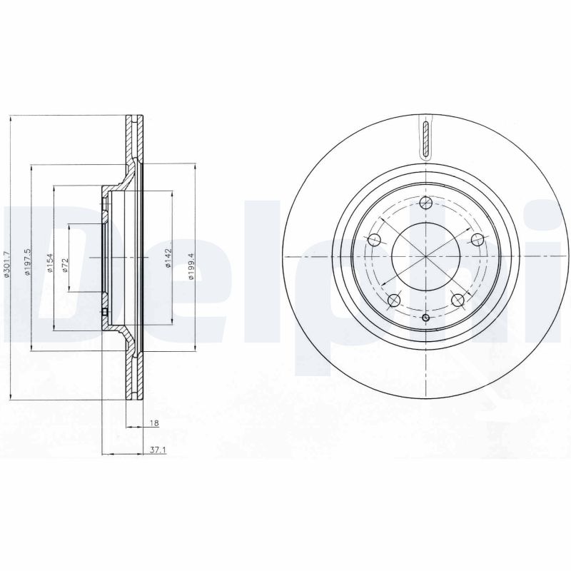 Disc frana BG4182 DELPHI