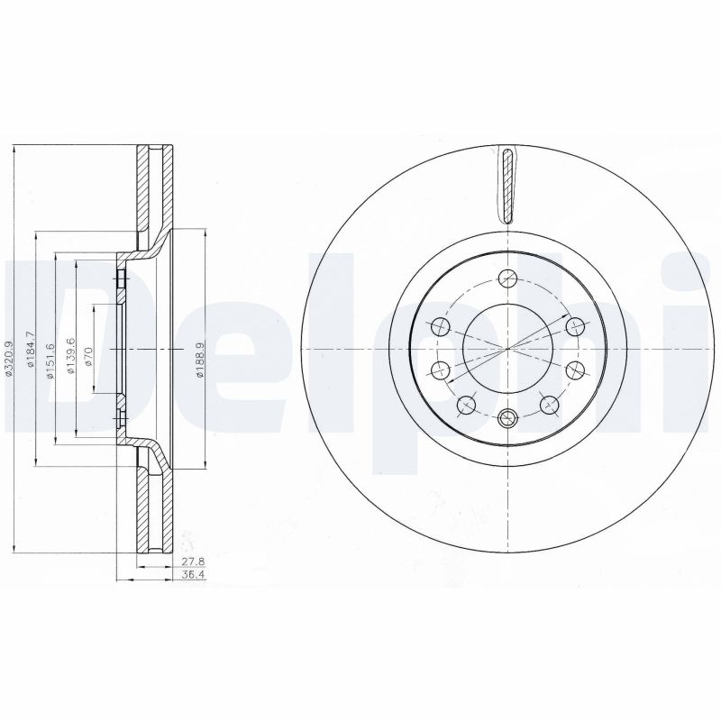 Disc frana BG4185 DELPHI