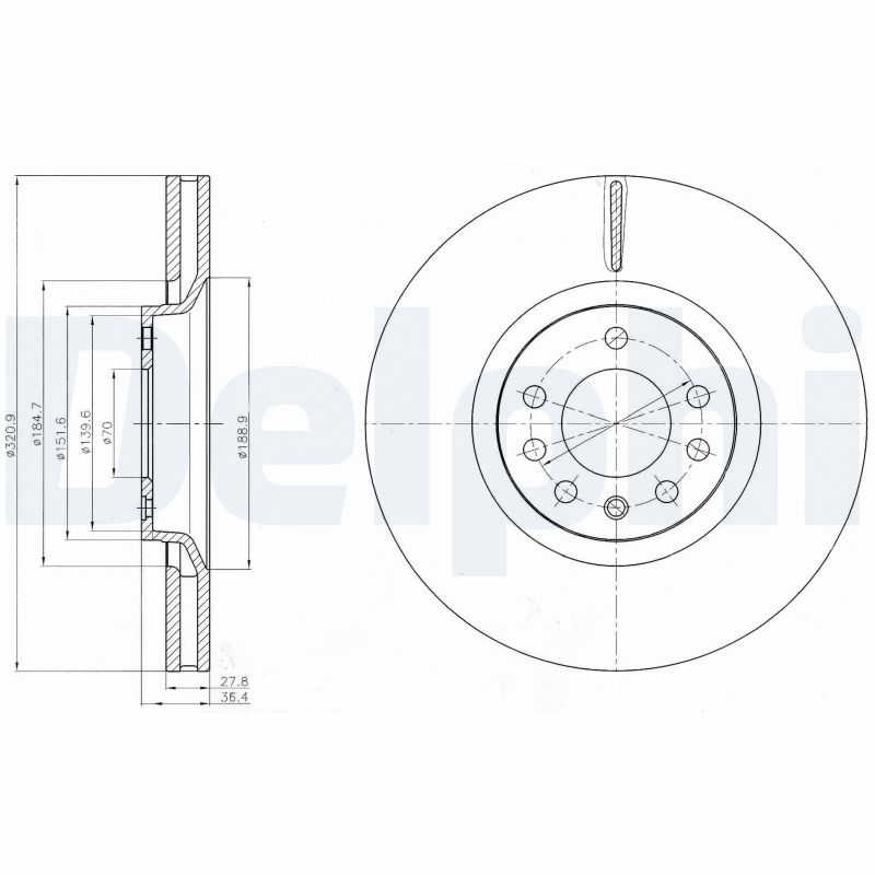 Disc frana BG4185C DELPHI