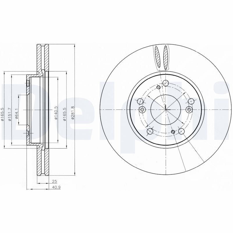 Disc frana BG4186C DELPHI