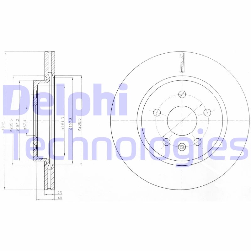 Disc frana BG4190 DELPHI