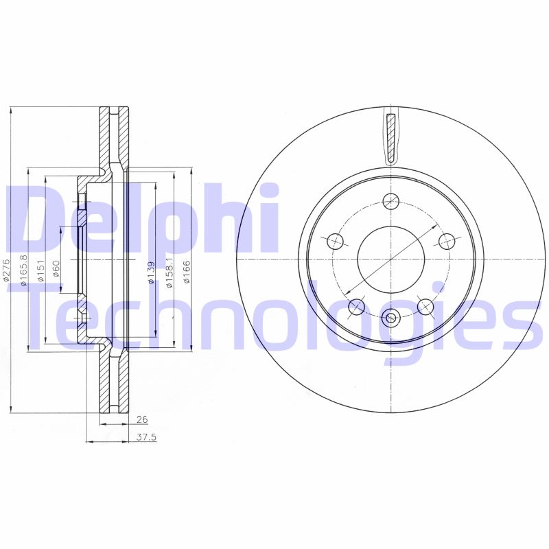 Disc frana BG4191C DELPHI