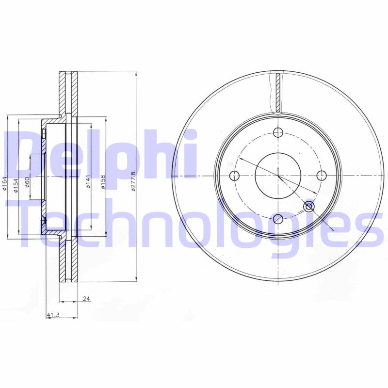 Disc frana BG4193 DELPHI