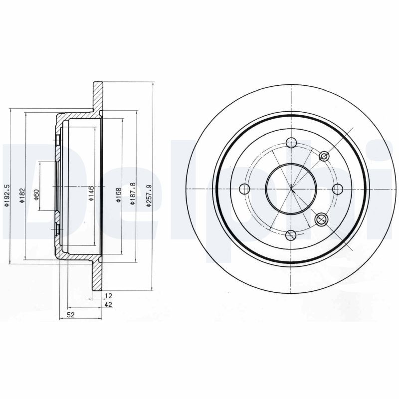 Disc frana BG4194 DELPHI