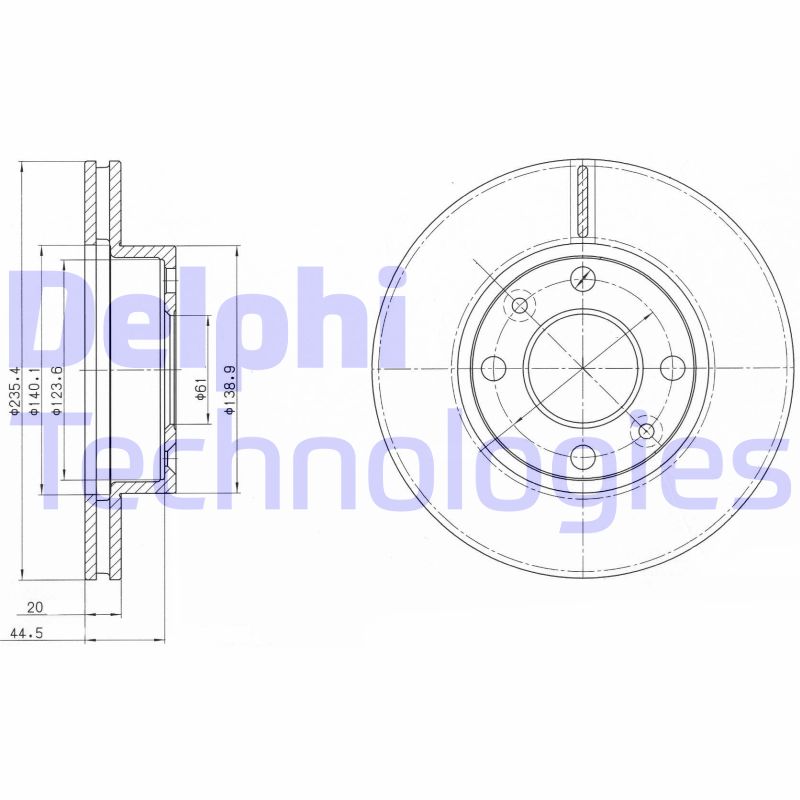 Disc frana BG4195 DELPHI