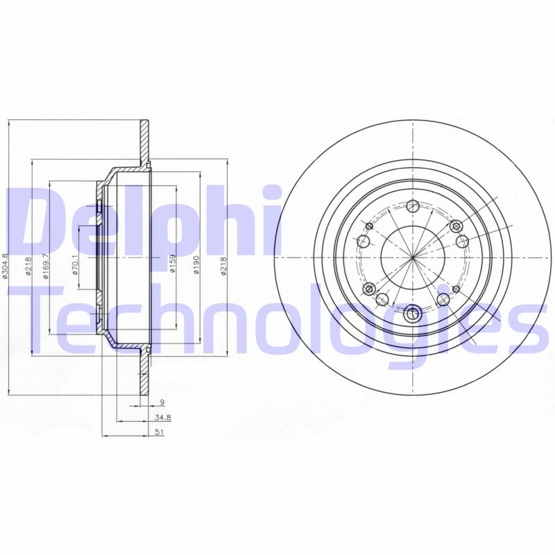 Disc frana BG4196C DELPHI