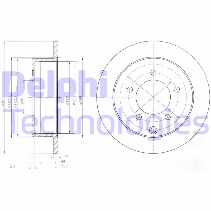 Disc frana BG4198 DELPHI