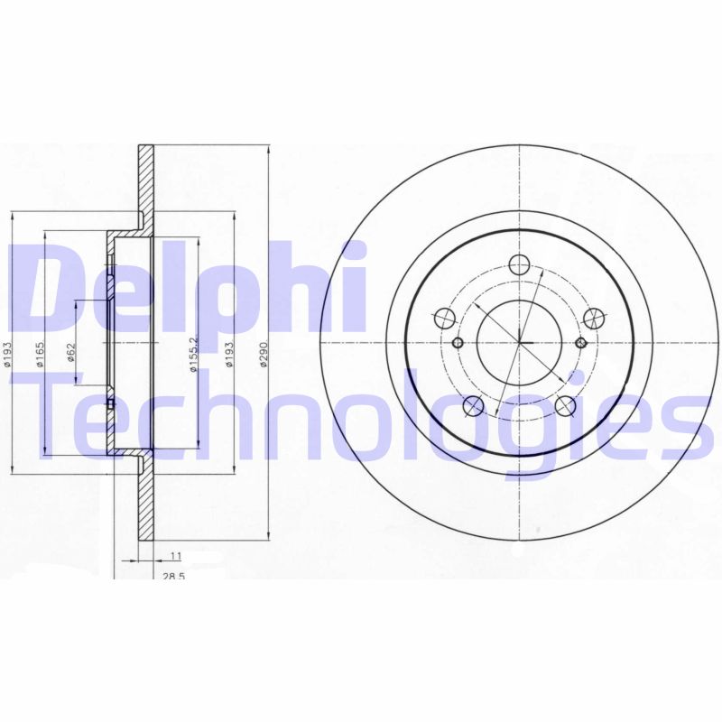 Disc frana BG4200C DELPHI