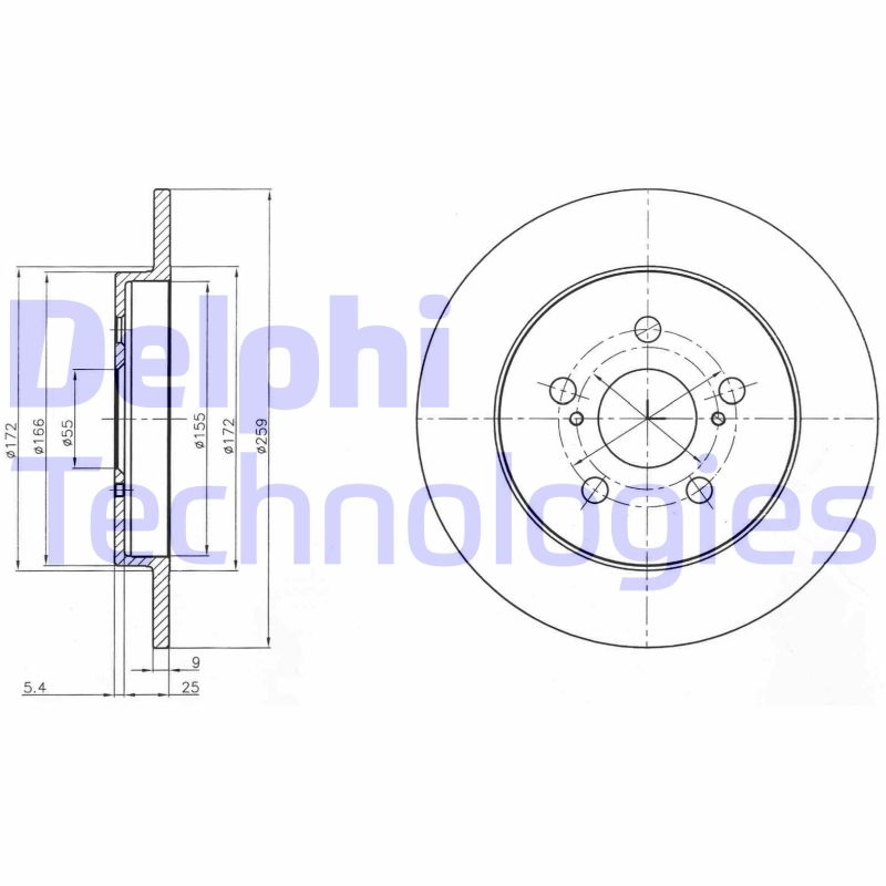 Disc frana BG4201C DELPHI