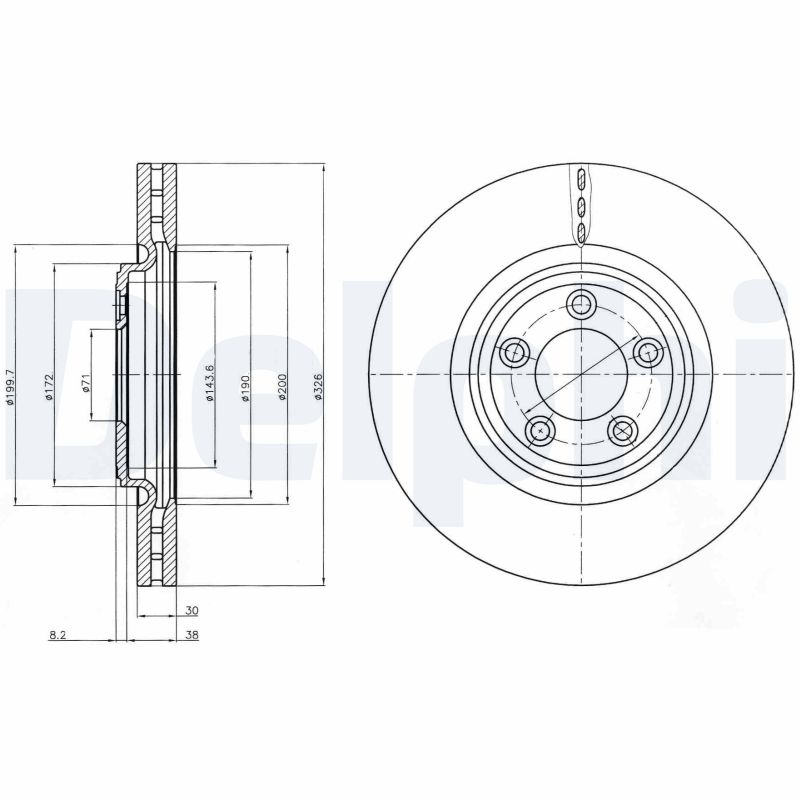 Disc frana BG4203C DELPHI