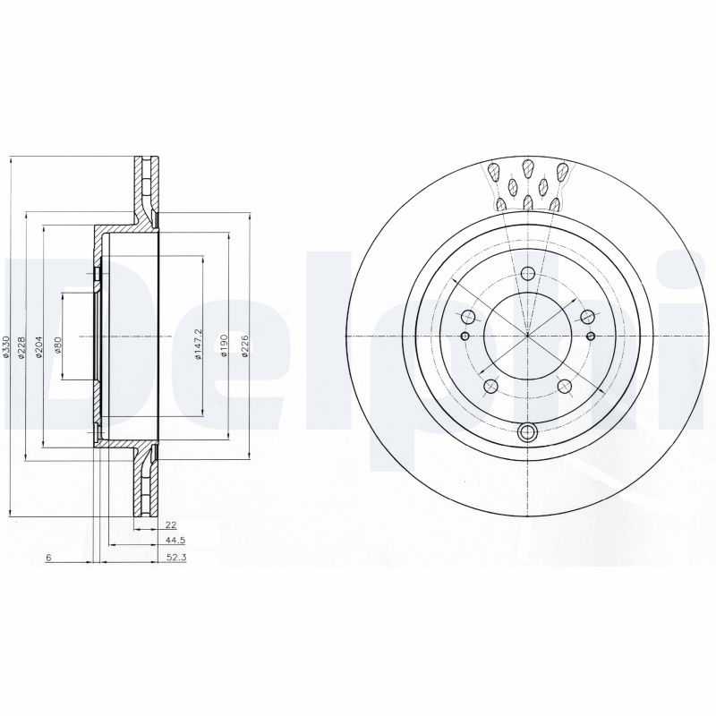 Disc frana BG4204 DELPHI