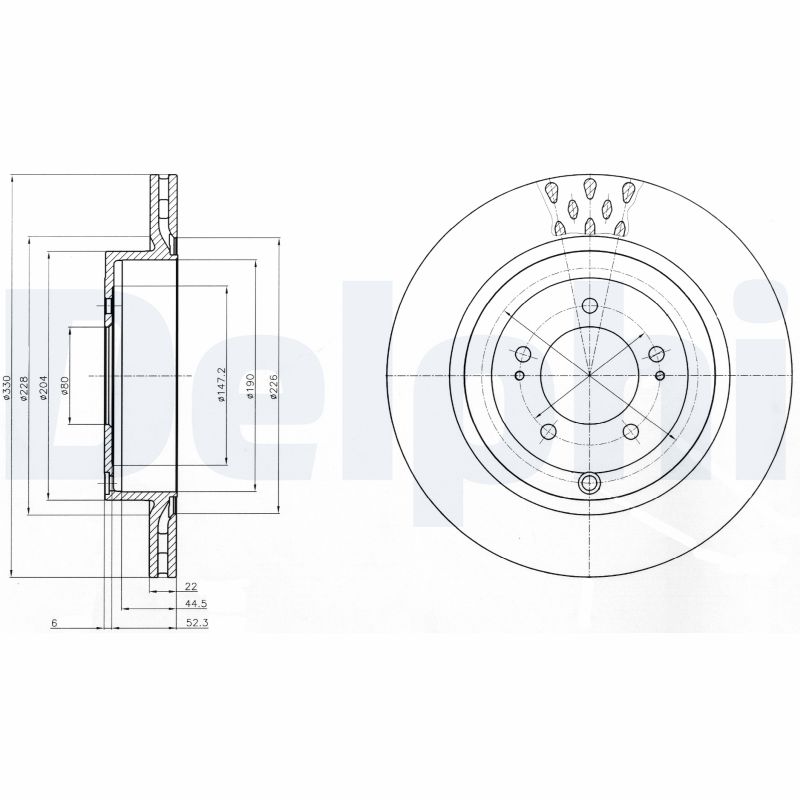 Disc frana BG4204C DELPHI