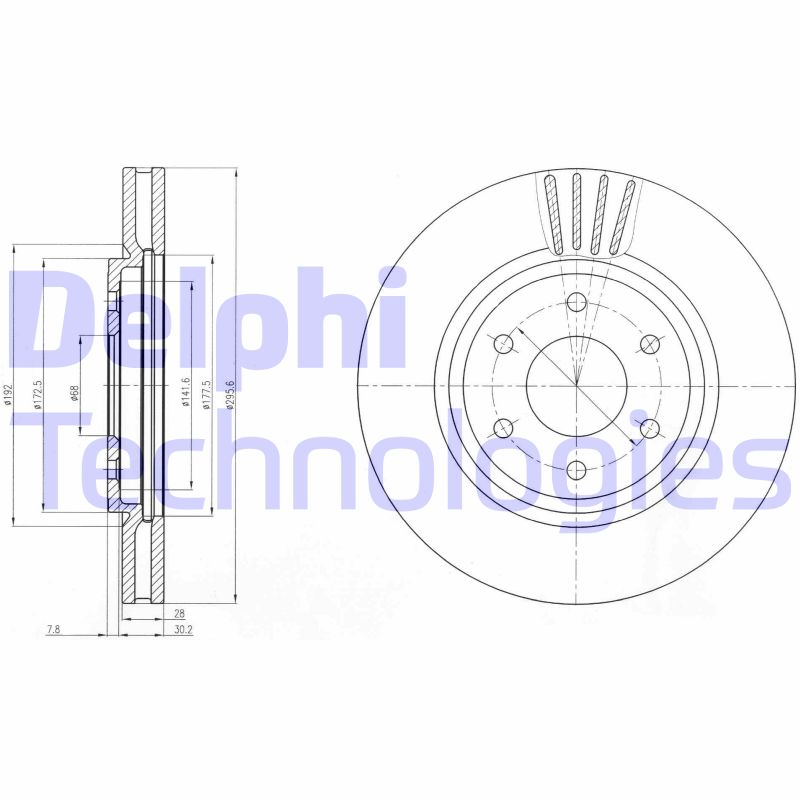 Disc frana BG4205 DELPHI