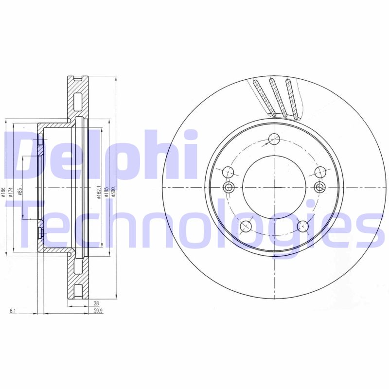 Disc frana BG4207 DELPHI