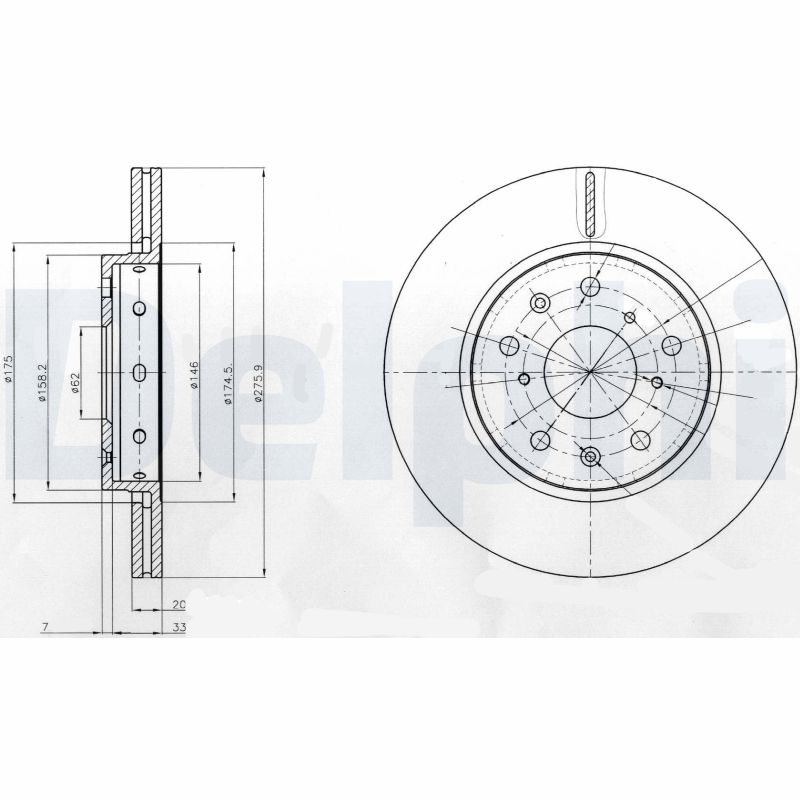 Disc frana BG4208 DELPHI