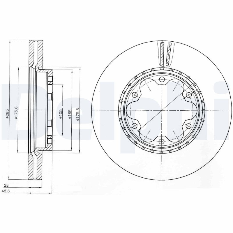 Disc frana BG4210 DELPHI
